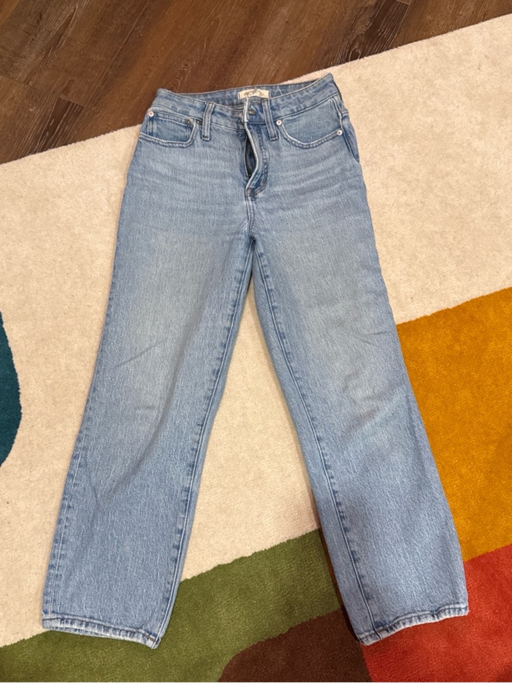 Madewell Light Blue Straight-Leg Women's Jeans